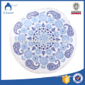 100% Cotton Luxury Reactive Printed Velour Round Beach Towels China wholesale